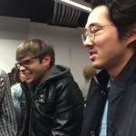 Charlie Saxton and Steven Yeun, Trollhunter roundtable, NYCC 2016-03