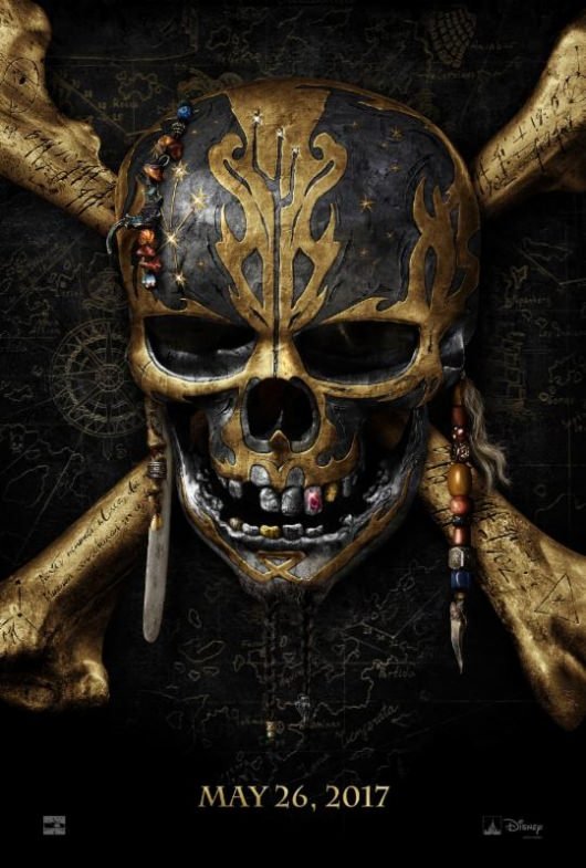 Pirates of the Caribbean: Dead Men Tell No Tales skull poster