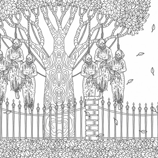 The Beauty of Horror coloring book preview 5