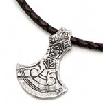 RockLove jewelry web axe blade necklace