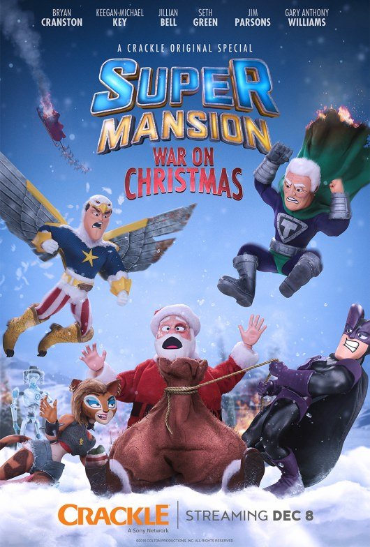Crackle SuperMansion: War On Christmas poster 2016