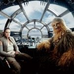 Daisy Ridley as Rey and Joonas Suotamo as Chewbacca for Star Wars: The Last Jedi Vanity Fair Shoot