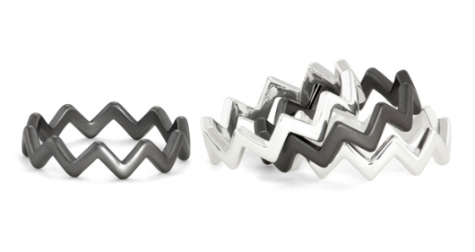 RockLove Twin Peaks Stacker Zigzag Rings