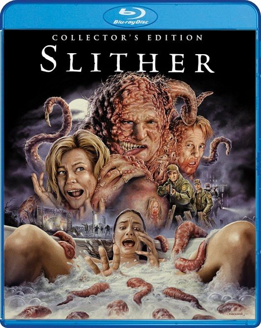Scream Factory's Slither Collector's Edition Blu-ray Cover