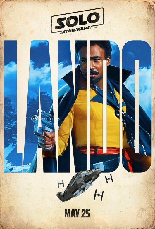 Solo: A Star Wars Story Lando character poster