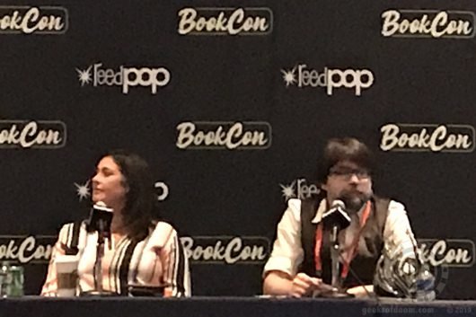 Jamie Oâ€™Brien and Joe Hill at NOS4A2 panel