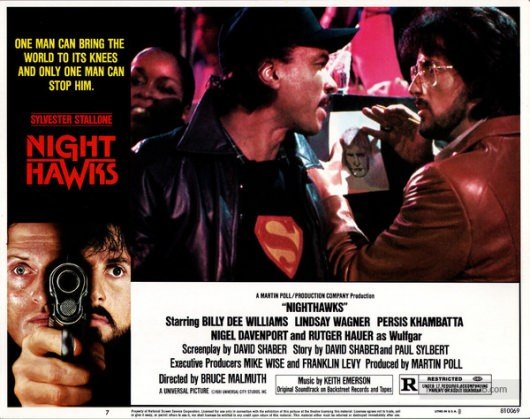 Nighthawks Lobby Card 1981