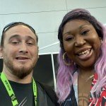 Kia Stevens and Dr. Zaius