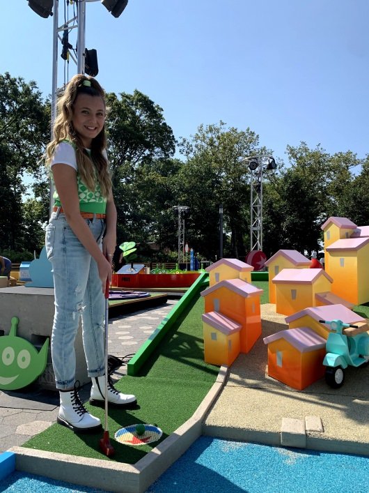 Emma Berman at Pixar Putt Pop-Up