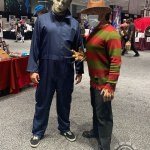 NYCC 2021: Cosplay: Michael Myers meets Freddy Krueger