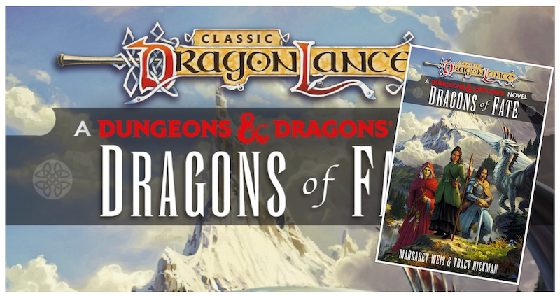 Dragons of Fate Dragonlance Destinies book cover banner