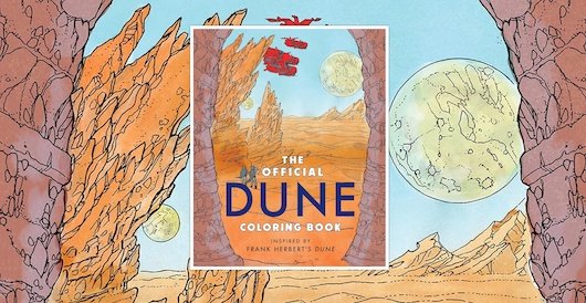 Official Dune Coloring Book cover banner