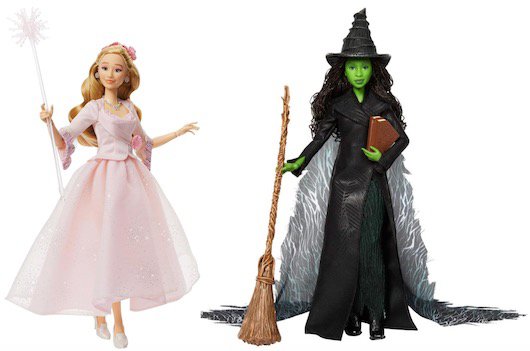 Wicked-Glinda and Elphaba fashion dolls