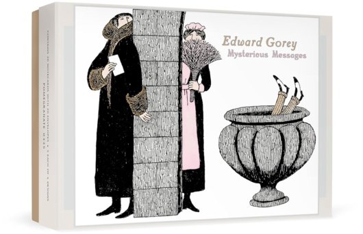 Mysterious Messages by Edward Gorey Boxed Notecards