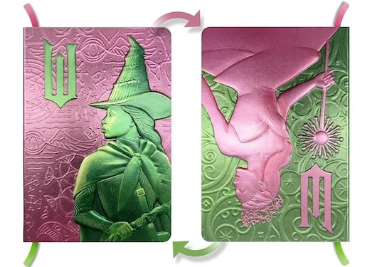 Wicked Elphaba Glinda Reversible Sculpted Journal