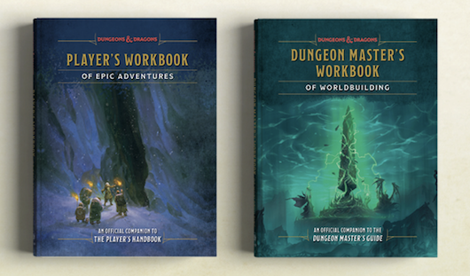 Dungeons and Dragons Dungeon Masters and Players Workbooks