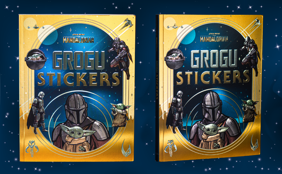 Star Wars Grogu Stickers book cover banner Star Wars Grogu Stickers book cover banner