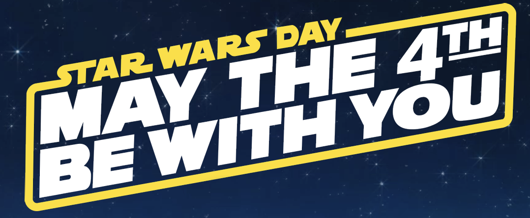 Star Wars Day May the 4th Be With You logo Star Wars Day May the 4th Be With You logo