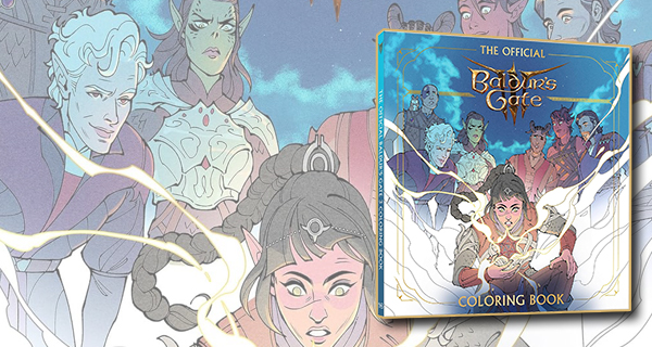  The Official Baldurs Gate 3 Coloring Book, by Jaki King book cover