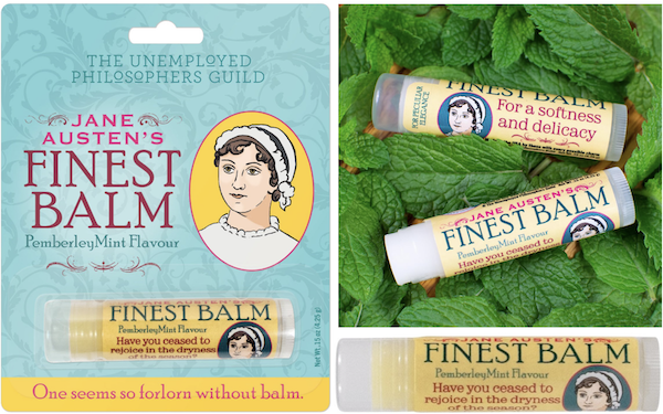 Jane Austen and Books Lip Balm Unemployed Philosophers Guild Jane Austen and Books Lip Balm Unemployed Philosophers Guild