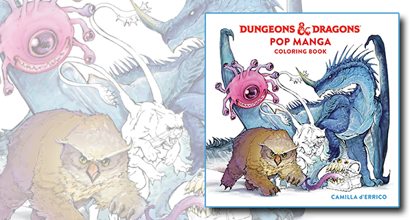 Dungeons and Dragons: Pop Manga Coloring Book by Camilla dErrico